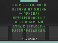 Потребительский взгляд на жизнь — признак неуверенности и путь к стрессу